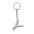 thumbnail image 1 of Up to 65% Off 26 Letters Key Ring Chain Unisex Keychain Fashion New Alphabet Keyring Gift Necklace Rings Earring Jewelry on Clearance, 1 of 1