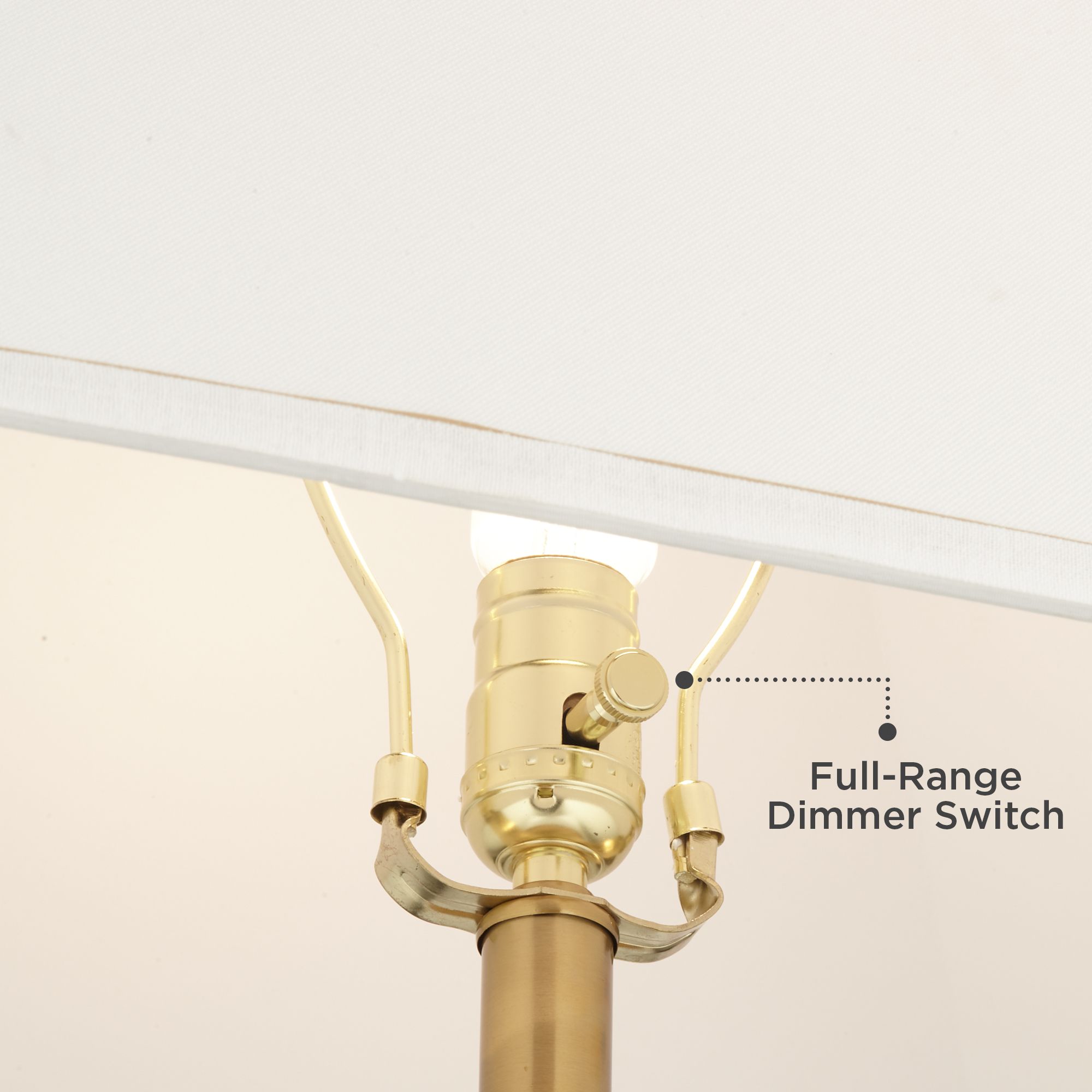 Stiffel Heath 31 5/8" Tall Large Traditional End Table Lamp USB Port Luxe Gold Finish Metal Crystal Single Living Room Charging