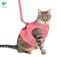 thumbnail image 4 of Deago No Pull Dog Pet Harness With Leash Reflective Soft No Choke Easy Control for Small Dog Cat Outdoor Walking Travel (Pink, L), 4 of 9