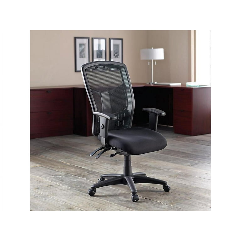 Lorell Executive Mesh High-Back Swivel Office Chair - Black Mesh Seat - Black Steel, Plastic Frame - 5-star Base - 1 Each Lorell Executive Mesh High-Back Swivel Office Chair - Black Mesh Seat - Black Steel, Plastic Frame - 5-star Base - 1 Each