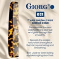 thumbnail image 5 of Giorgio G31 Fine Tooth and Wide Tooth,Hair Comb - Hair Styling Comb for Men, Grooming Hair Combs for Women, Mens Beard Care Combs for Detangling and Styling - Handmade Saw-Cut and Hand Polished, 5 of 7