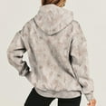 thumbnail image 5 of DBAIXID Camo Hoodie for Women Fleece Long Sleeve Pullover Fall Spring Sweatshirt 2029 Hunting Hooded Hoodies with Pocket Beige 2XL, 5 of 5
