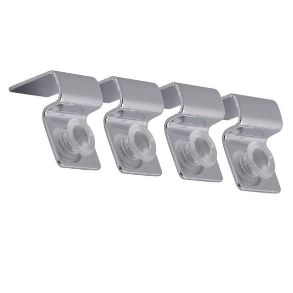 WASHWEPE 4Ud Accesorios De Acuario Clips De Vidrio En Inoxidable Para Plata