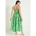 thumbnail image 2 of June + Vie Women's Plus Size High-Low Midi Dress, 2 of 5