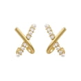 thumbnail image 1 of Sonducket 1 par de pendientes de perlas para mujer, diamantes de imitación, fecha de compromiso de aniversario pequeño, pendientes de moda para viajes, Sombreros Sonducket AP009999-00, 1 of 6
