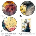 thumbnail image 3 of Designart Cute Llama Floral Art II Canvas Wall Art, 3 of 5