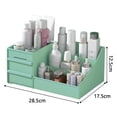thumbnail image 2 of Caja de almacenamiento de cosméticos de gran capacidad para maquillaje, organizador para el cuidado de la piel, joyería, maquillaje, pinceles, lápices labiales, contenedor de esmalte de uñas, caja de, 2 of 5