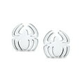 thumbnail image 2 of Bling Jewelry Mens Black Spider Illusion Plug Stud Earrings Surgical Steel 16G, 2 of 5