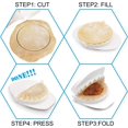 thumbnail image 3 of ORUYROP LNYFOUG 3 Piece Dough Press Set Large Dumplings Maker Cutter,Perfect Kitchen Tools Accessories for Hand Pies, Pierogi, Ravioli, Calzone & Empanada,3 Different Sizes(4 , 5 & 6 Inch Dia, 3 of 5