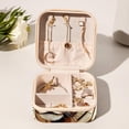 thumbnail image 6 of Leopard Travel Portable Square Jewelry Box Earring Organizer Necklace Holder Bracelet Holder Display Case Decorative Box Jewelry, 6 of 6