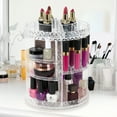 thumbnail image 5 of Sorbus Rotating Cosmetic and Makeup Organizer, Clear Plastic Storage with Multi-Tier Shelves and Slots, 5 of 8
