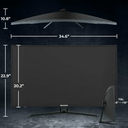 Deco Gear, VIEW390, Curved Gaming Monitor, Anti-Glare, Portable, 2560x1440, 1ms MPRT, 165Hz, Black/39