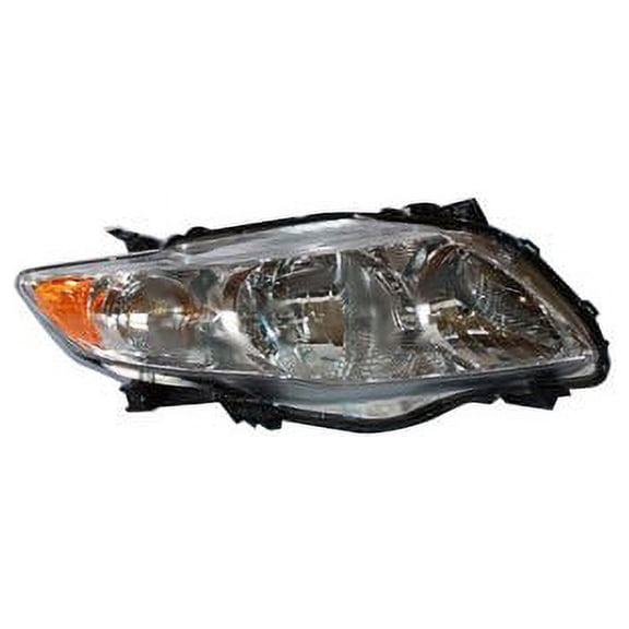 Right Headlight Assembly - Compatible with 2009 - 2010 Toyota Corolla Sedan