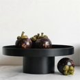 thumbnail image 4 of ABS Cosmetic Tray Organizer, Decorative Storage Tray for Home, Kitchen, Bathroom - Black/White Round Tray (12x26x9.5cm), 4 of 5
