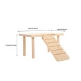 thumbnail image 2 of LEEYNEER Decorative Chinchilla Toy Wear-resistant Hamster Platform Wooden Guinea Pig Ramp, 2 of 8