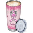 thumbnail image 5 of Breast Cancer Gifts for Women, Breast Cancer Gifts Stainless Steel Tumbler 20oz, Breast Cancer Awareness Gifts, Breast Cancer Survivor Gifts for Women, Pink Ribbon Gifts for Breast Cancer Patients, 5 of 6