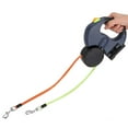 thumbnail image 3 of Laisse pour Chien à Double Tête avec Lumière LED, Nylon Réfléchissant, Rotation à 360°, Marche pour Animaux Automatique Extensible, pour Chat, Promenade pour Chien, 3 of 7