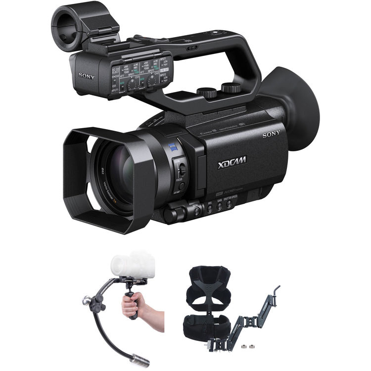 Sony PXWX70 Camcorder with Steadicam Merlin 2 Stabilizer Kit Walmart