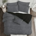 thumbnail image 4 of Vanessa Charcoal Duvet Cover Set Queen, 4 of 5