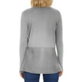 thumbnail image 6 of Cizayoi Women's Draped Open Front Light Weight Cardigan Sweater, 6 of 11