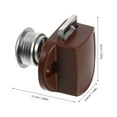 thumbnail image 2 of Brown Zinc Alloy Push Button Lock for Cabinets and Drawers with Reliable Security for Daily Use 1, 2 of 8