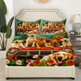 thumbnail image 3 of Erosebridal Draps de Lit pour Chiens Camion Rouge Très Grand, Literie pour Animaux Kawaii Taille Très Grand, Décoration de Chambre Florale, Léger, 4 Pcs, 3 of 7