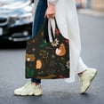 thumbnail image 7 of XMXT Canvas Tote Bag for Women, Cartoon Animals Elk Fox Large Reusable Shopping Bags, Multicolor, 7 of 7