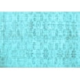 thumbnail image 1 of Ahgly Company Indoor Rectangle Persian Light Blue Traditional Area Rugs, 2' x 5', 1 of 4