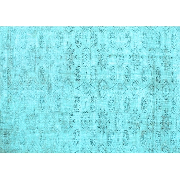 Ahgly Company Indoor Rectangle Persian Light Blue Traditional Area Rugs, 2' x 5'