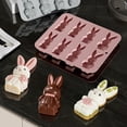 thumbnail image 4 of Easter Silicone 3D Rabbit Silicone 8 Cavities Easter Rabbit Soap Candle Cookie Chocolate, 4 of 4