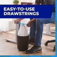 thumbnail image 3 of 4 Gallon Small Drawstring Trash Bags,Unscented,Ultra Strong,White,120 Count, 3 of 8