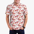 thumbnail image 1 of Balery Fire Truck Camisa Polo de Hombre con Estampado, de Manga Corta y Tejido Medio, Camisa Tipo Golf Polo-X-Large, 1 of 6