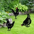 thumbnail image 3 of Xinyolin Chicken Statues Waterproof Wear Resistant Acrylic Rooster Chicken Yard Decor for Home, 3 of 8