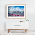 thumbnail image 5 of Docked at the Harbourfront 02 - Toronto Ontario Canada Photography Boat Harbor Scenic Cityscape Boardwalk Travel Poster Oak Framed Wall Art Print 5 x 7 inches, 5 of 6