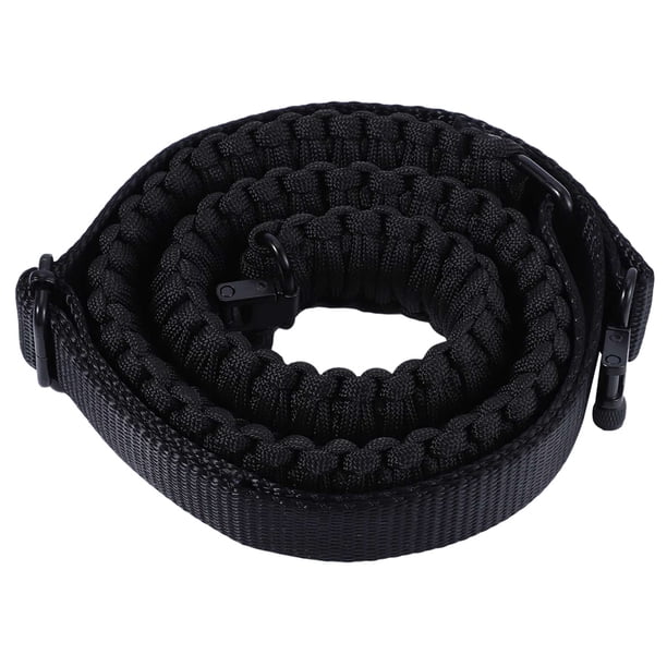 Correa ajustable Nylon Caza Sling Hecho a mano de punto Cuerda de embalaje al aire libre Cuerda de paracaídas con eslabón giratorio Yuarrent OD000490-01