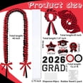 thumbnail image 2 of Miguan 18 Pcs Graduation Leis Class of 2026 Double Braided Ribbon Money Lei Kit Gift Party Favor for Women Men(Red,Black), 2 of 7