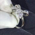 thumbnail image 1 of Xihbxyly Anillo de Lazo Blanco, Elegante Accesorio de Joyería de Moda, Diseño Artesanal Exquisito, Cómodo para Cualquier Ocasión, Regalo Ideal para Mujeres, Perfecto para Cumpleaños, Aniversarios y F, 1 of 5