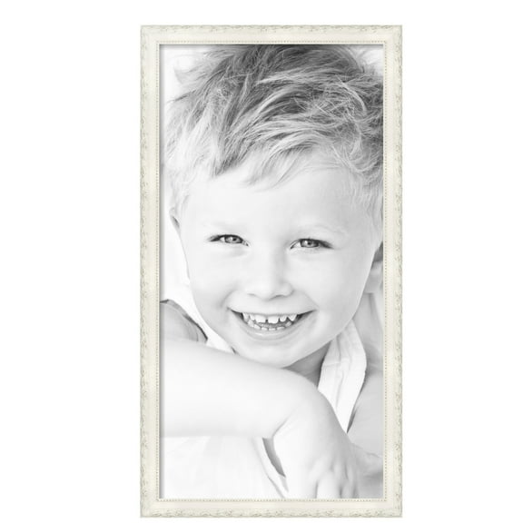 ArtToFrames 18" x 36" Classic White Picture Frame, 18x36 inch White Wood Poster Frame (WOM-5004),  Pack