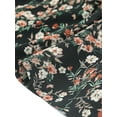 thumbnail image 5 of Allegra K Women's Elegant Short Sleeve Floral Summer Above the Knee Dress, 5 of 6