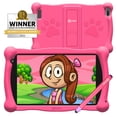 thumbnail image 2 of Contixo 7 pulgadas Kids Learning Tablet, Bluetooth Kids Wireless Headphone y Tablet Bag paquete con aplicaciones aprobadas por el maestro y control para padres -Conjunto rosa Contixo Contixo Kids, 2 of 3