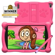 Contixo Kids Tablet with Educator Approved Apps, 7-inch IPS HD Display, WiFi, Android 10, 2GB RAM 16GB ROM, Protective Case with Kickstand and Stylus, V10-Pink