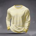 thumbnail image 2 of Camisa de Manga Larga de Ajuste Seco de los Hombres Impresión de Moda Blusa de Suéter de Cuello Redondo para las Mujeres con Costillas de Manga Larga, 2 of 7