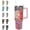 Red, variant on Leopard Tumbler Cheetah Tumbler 40 oz Leopard Print Gifts for Women Cute Cups Coffee Travel Mug with Handle Leak Proof Insulated Cheetah Lover Decor Stuff