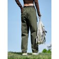 thumbnail image 2 of Womens Parachute Cargo Pants with Pockets Quick Dry Hiking Pants Lightweight Water-Resistant Baggy Joggers, 2 of 6