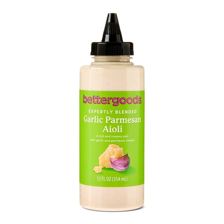 bettergoods Expertly Blended Garlic Parmesan Aioli, 12 fl oz Bottle