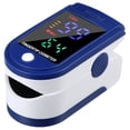 thumbnail image 2 of Oxímetro de pulso de latido del corazón portátil, Monitor de frecuencia cardíaca Spo2, Sensor de medidor de oxígeno en sangre, Clip de dedo con pantalla LED a color de 4 colores, 2 of 4