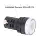thumbnail image 3 of 10Pcs AD16?22DS LED Signal Light White High Brightness Indicator Equipment AccessoryAC220V, 3 of 5