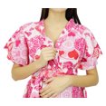 thumbnail image 7 of Bimba Kaftan Front & Back Buttons Gown Printed Maternity Night Wear Caftan, 7 of 7