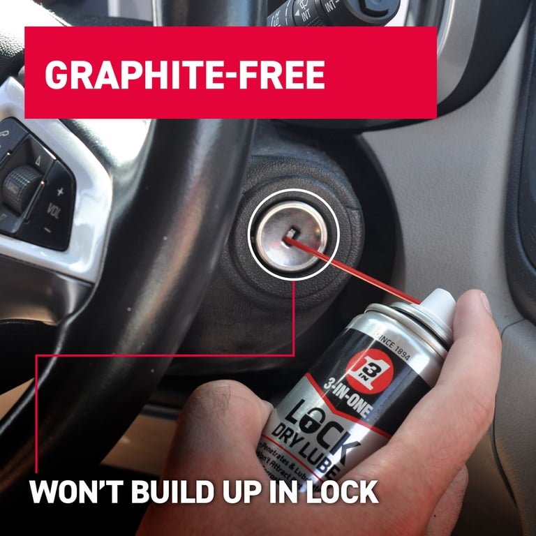 3-IN-ONE Lock Dry Lube Spray
