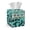 American Tribal Cow Print Teal, variant on COEQINE Tissue Box Cover Holder Collapsible Decorative Holder PU Leather Square Tissue Bag Dispenser for Parlors Bathroom Kitchen Home & Office Decor, Green Beige Leaf